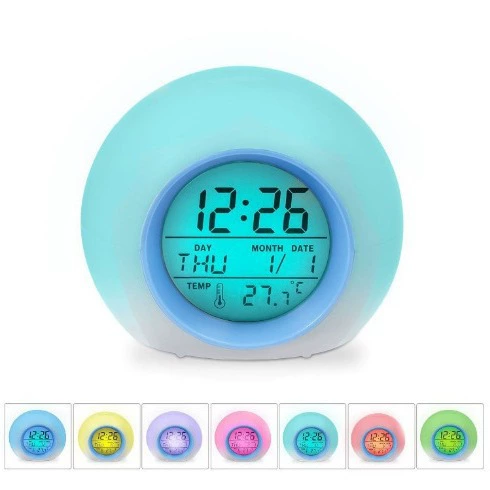 Натуральный звук Красочный будильник, шаровой звук природы Красочный вечный календарь Часы вечный календарь