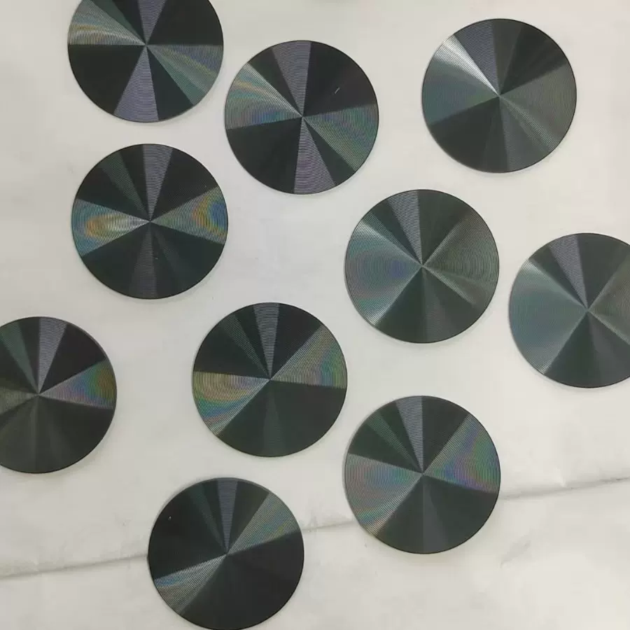 散热器风扇CD纹直径33.5CD纹丝印标牌CD纹高光铭牌CD纹铝片