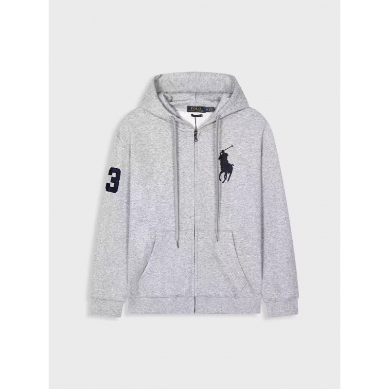 Cross-Border Foreign Trade Autumn and Winter Fleece Men's Embroidered Malaysian Hooded Cardigan Sweatshirt Embroidered Loose Large Size Men's Jacket