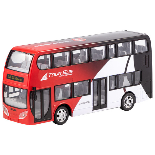 Large Electric Remote Control Bus Bus Wireless with Lights Simulation Car Toy for Boys Cross-border Wholesale