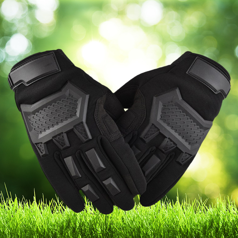Guantes deportivos para hombres y mujeres montañismo al aire libre antideslizante motocicleta dedo completo protector resistente al desgaste pantalla táctil guantes tácticos