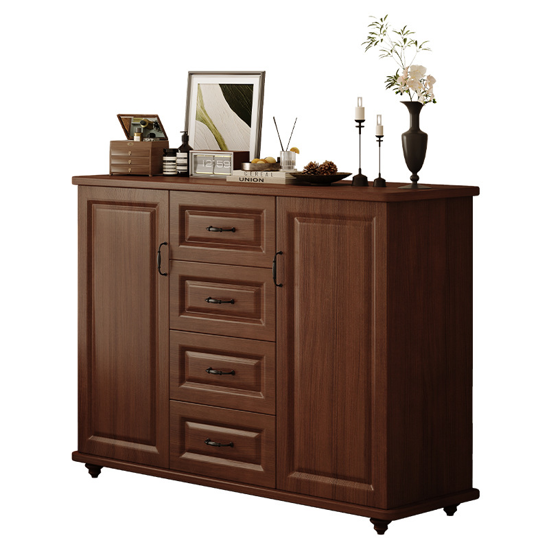 Cómoda americana armario de almacenamiento de dormitorio color de madera maciza nueva sala de estar china armario de cajón armario de almacenamiento