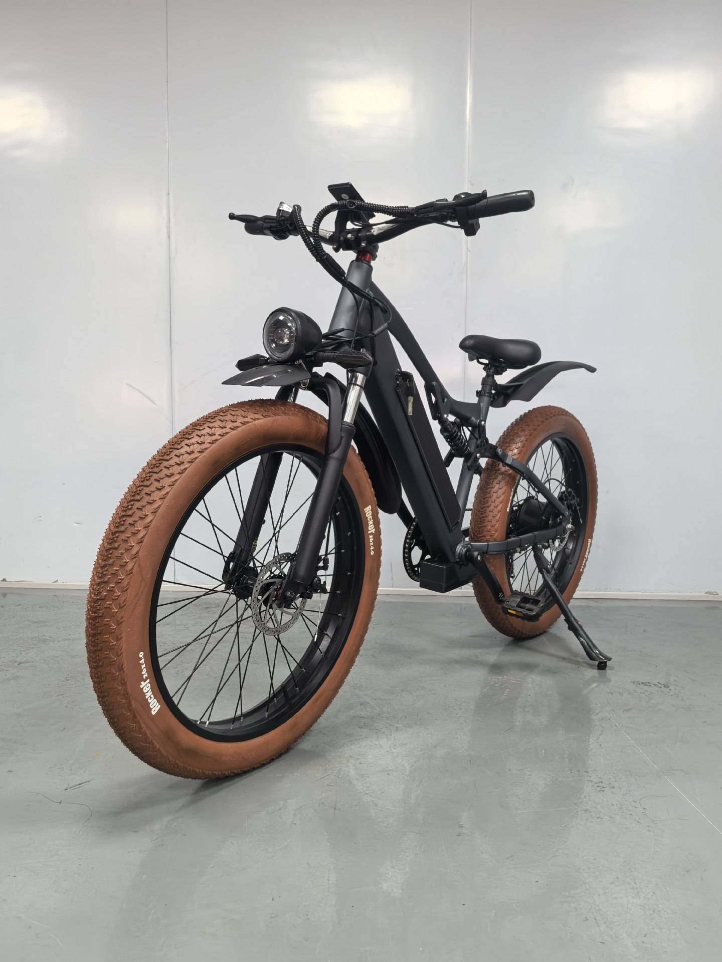 Snow Electric Bicycle 26-inch Wide Tire Soft Tail Shock Absorption