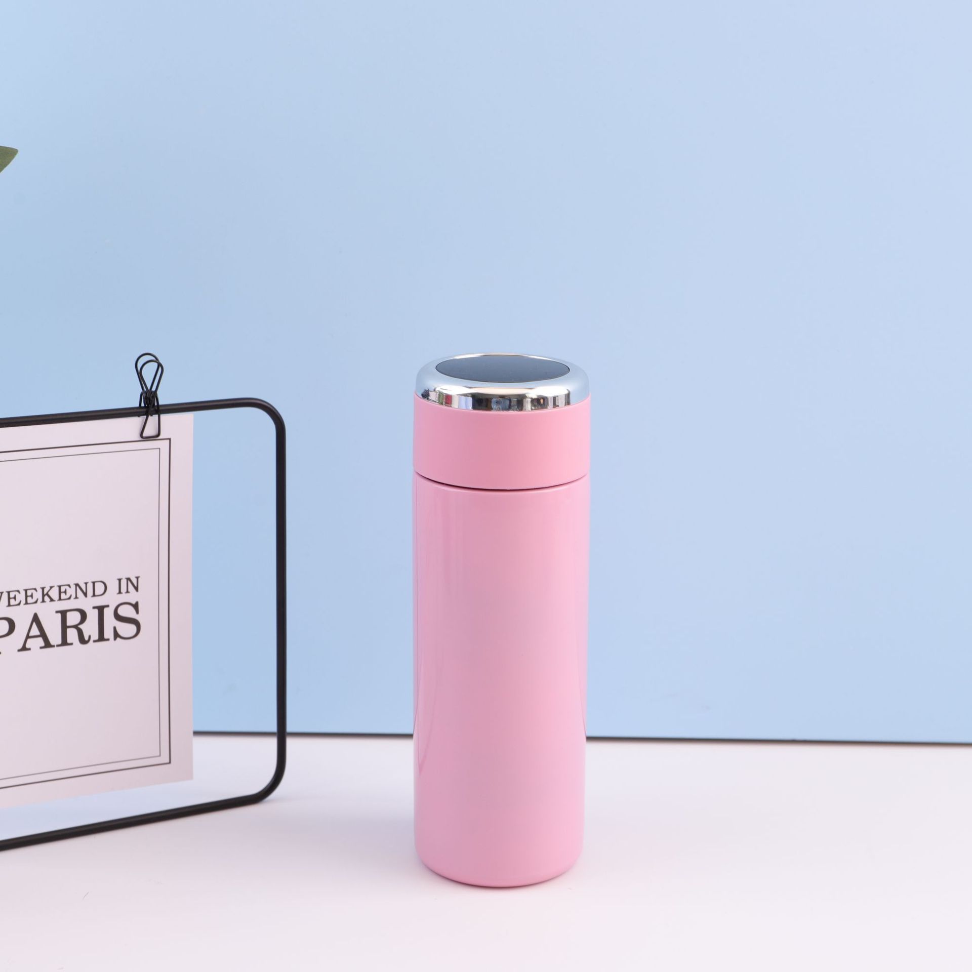 Medición de temperatura inteligente 304 taza de aislamiento de acero inoxidable gradiente taza de acompañamiento taza de temperatura doméstica taza de agua portátil directa