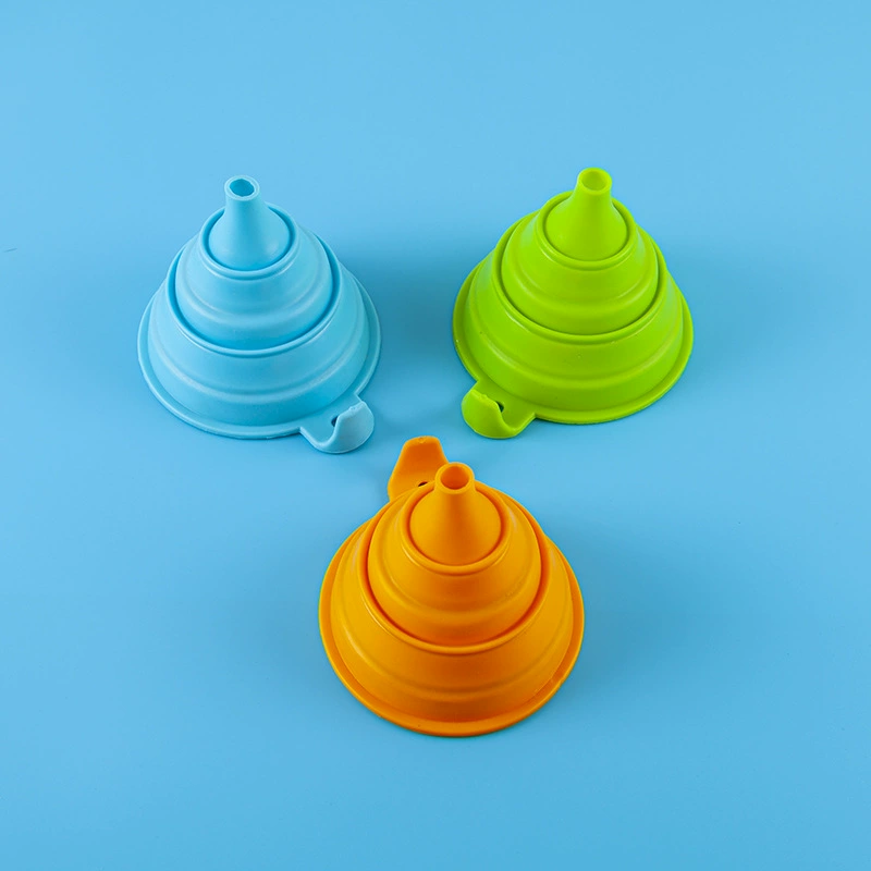 Silicone heat-resistant foldable funnel, big container, Amazon