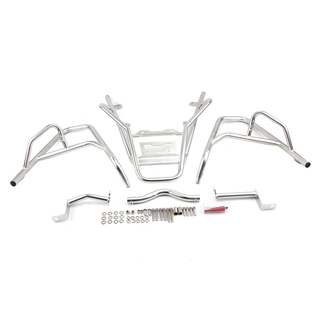 Aplicable a BMW C400X parachoques pedal de acero inoxidable motocicleta modificado trasero tronco estante