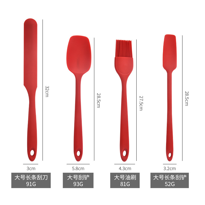 9 piezas de herramientas de horneado de raspador de crema casera raspador de mantequilla raspador de barbacoa cepillo de aceite para ensalada 5 piezas de pala