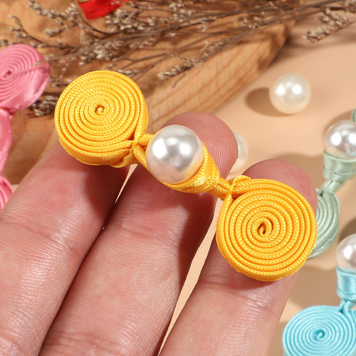 Cheongsam buttons, pearl coils, incense coils, buckles, national style costumes, Tang suit, Han suit, Chinese dress, handmade retro decorative accessories