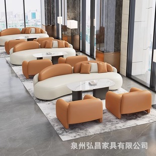 售楼处公司酒店大堂接待洽谈沙发展厅休息区美容院会所4s大厅沙发-阿里巴巴
