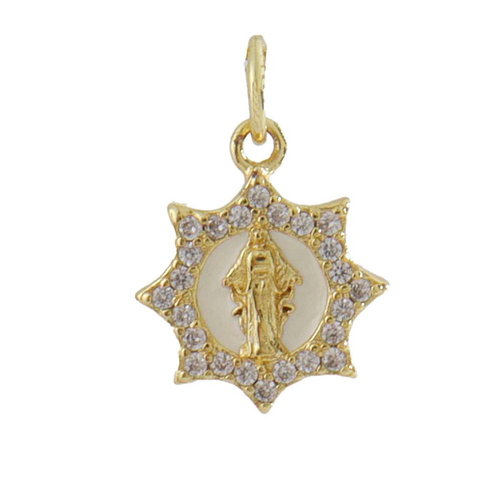 3g Weight Pendant Jewelry Making Type 14*26mm Jewelry Making Size Gold Plated Plating Material Zircon Inlay Material DIY Jewelry Accessories Classification 1 Piece Quantity Copper Material Human, Cross, Virgin Mary Pattern Inlay Design Vintage Style, Religion, Simple Style Style 1 Piece 14*26mm Copper Zircon Gold Plated Human Cross Virgin Mary Pendant 13