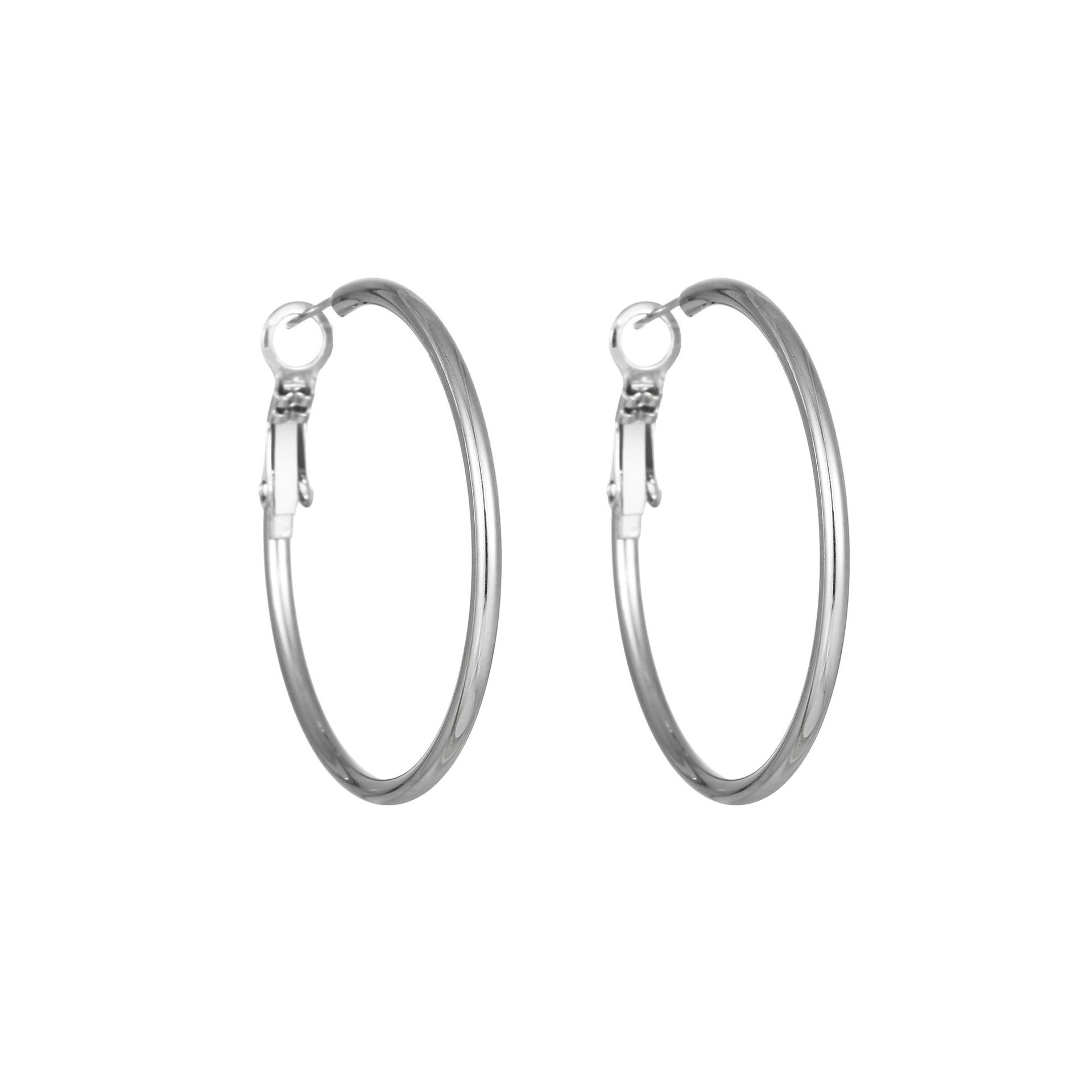 1 Pair Simple Style Geometric Plating Titanium Steel Earrings display picture 21