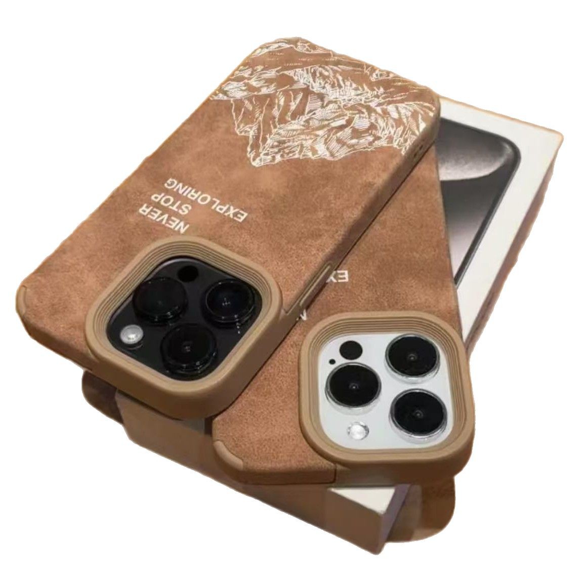 Nuevo estilo transfronterizo de piel de cordero para funda para teléfono móvil iphone16 Europa y América Apple 15promax/14/13pro/12