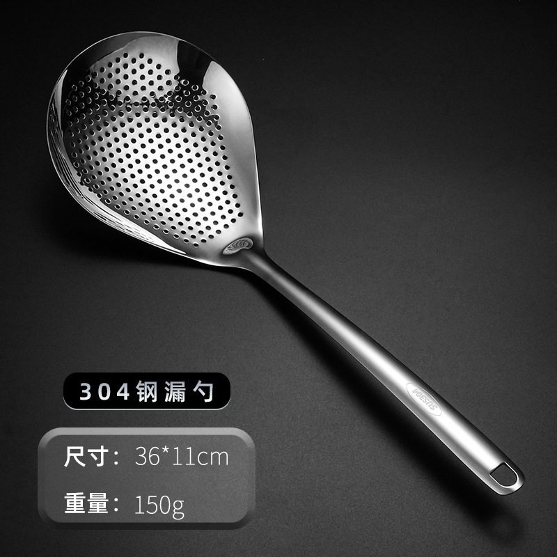 Espesor 304 de acero inoxidable colador de pimienta hogar cocina colador dumpling fideos colador drenaje colador frito