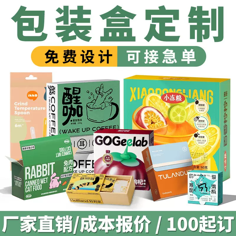 包装盒定制白卡纸盒盲盒飞机盒礼盒折叠盒礼品盒天地盖空盒子彩盒