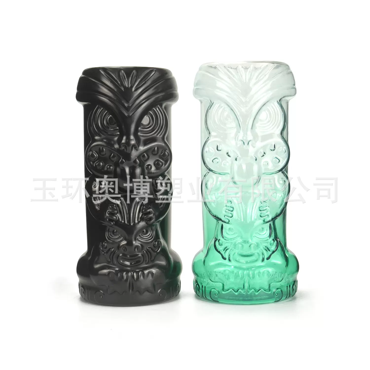 现货tiki杯 酒吧夏威夷鸡尾酒杯提基杯创意杯子塑料 电镀杯僵尸杯