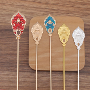 Han Dynasty DIY Accessories Palace Step Shake New Alloy Iron Stick Hair Stick (10048)