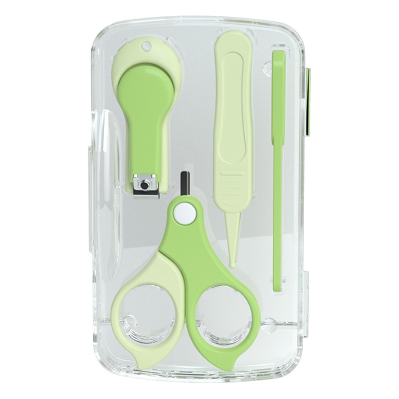 Mother fruit baby nail clippers suit children's supplies baby nail clippers four-piece set newborn special nail file