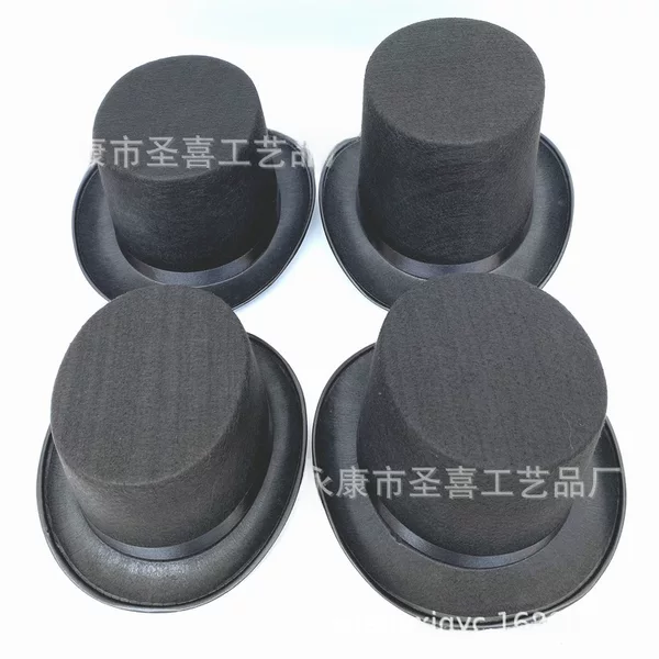 # Manufacturer Wholesale Magician's High-Top Hat Cross-Border Straight Flat-Top Vintage Performance French Lincoln High Hat