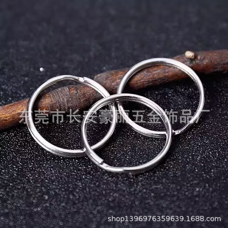 金属钥匙圈1.2*20光圈 圆圈 麻圈 双圈 1.2*20不锈钢钥匙圈