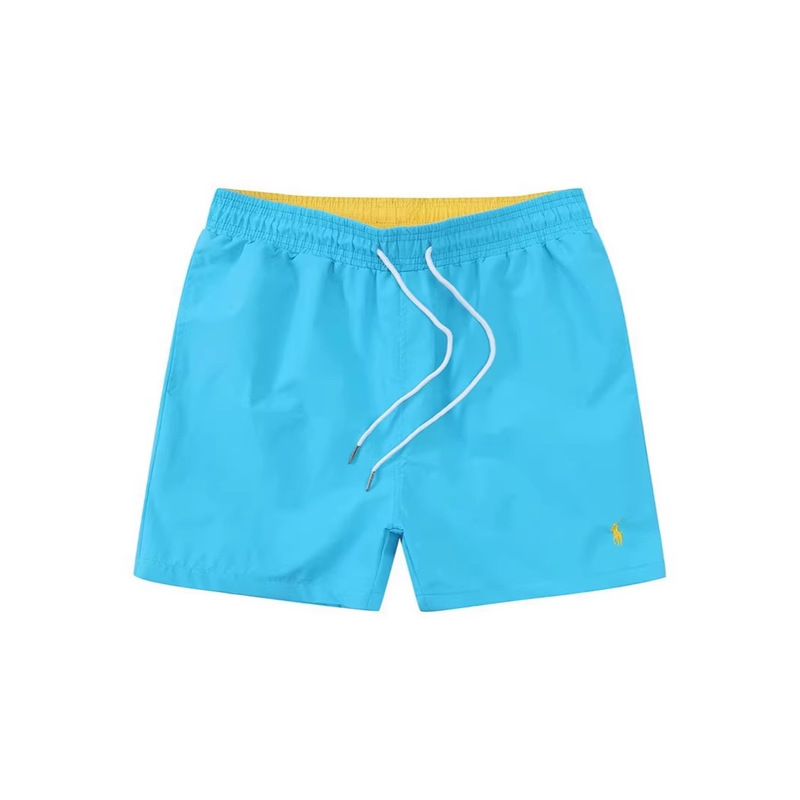 Summer Foreign Trade Cross-Border Men's Pony Print Quick-Dry Pants Solid Color Sports Shorts Three-Quarter Beach Shorts Polo Shorts