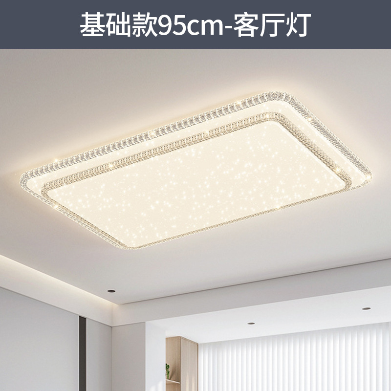 lámpara de sala de estar lámpara principal lámpara de cristal lujosa lámpara de techo lámpara de dormitorio de espectro completo protector de ojos de montaña iluminación de decoración para el hogar