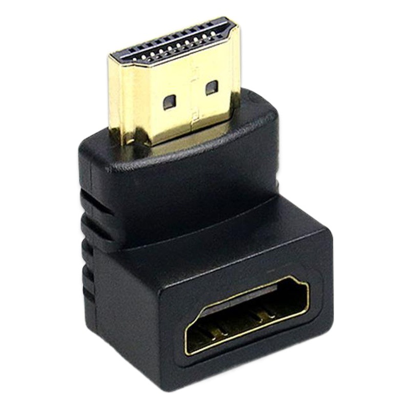 Varón de ángulo recto del adaptador HDMI 270 ° HDMI del 90 ° HDMI al adaptador femenino del codo de HDMI HD