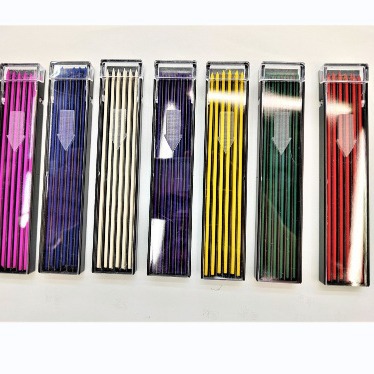 Self-produced and sold, various 2.0mm pen refills for engineering pens in red, yellow, green, blue, pink, white, and purple