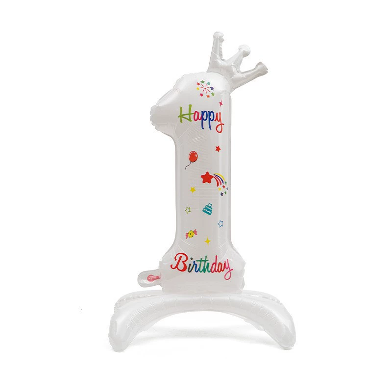 Digital white inflatable balloon, (Physicals), 32 inch