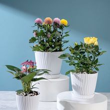 树脂塑料盆花盆大号室内阳台盆栽多肉绿萝仿陶瓷创意圆型花盆批发