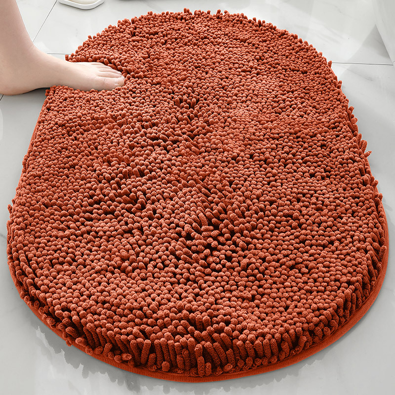 TEMU venta caliente esterillas de piso de cheneil de espesamiento alfombra de absorción de agua fuerte alfombra de puerta antideslizante inodoro alfombra de cama cama image 52