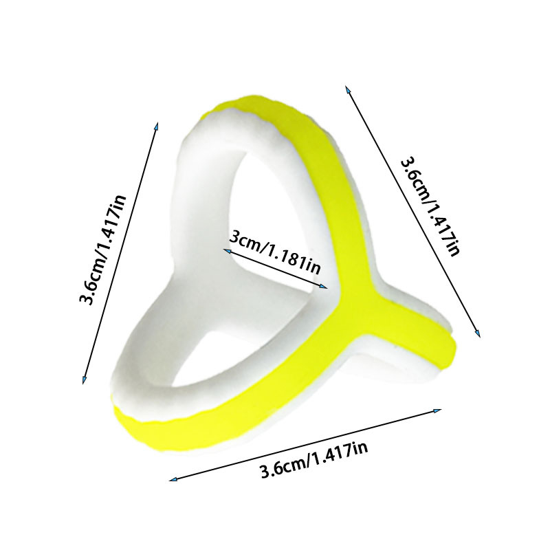 Triangle Silicone Locking Ring, Dual Scrotum and Penis Delay Ring, Manual Adult Toy — detail image 8