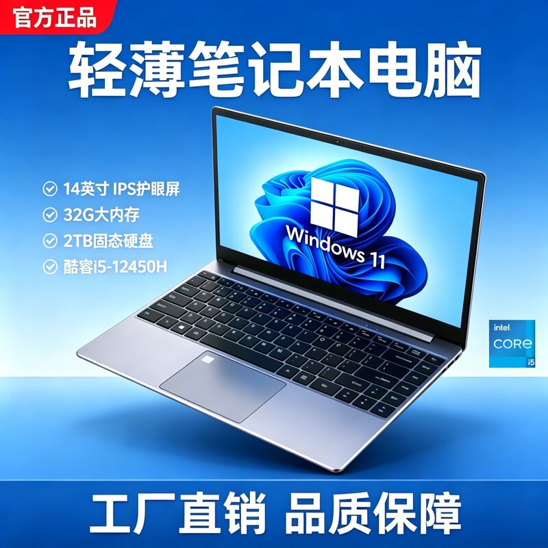 2026 New Product 14inch Thin and Light Portable High-Performance Laptop with Core I5-12450H for Gaming and Office Use 2026 New Product 14inch Thin and Light Portable High-Performance Laptop with Core I5-12450H for Gaming and Office Use