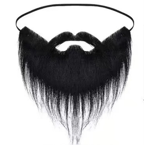Amazon Halloween Santa beard white long hair black big mustache party beard costume
