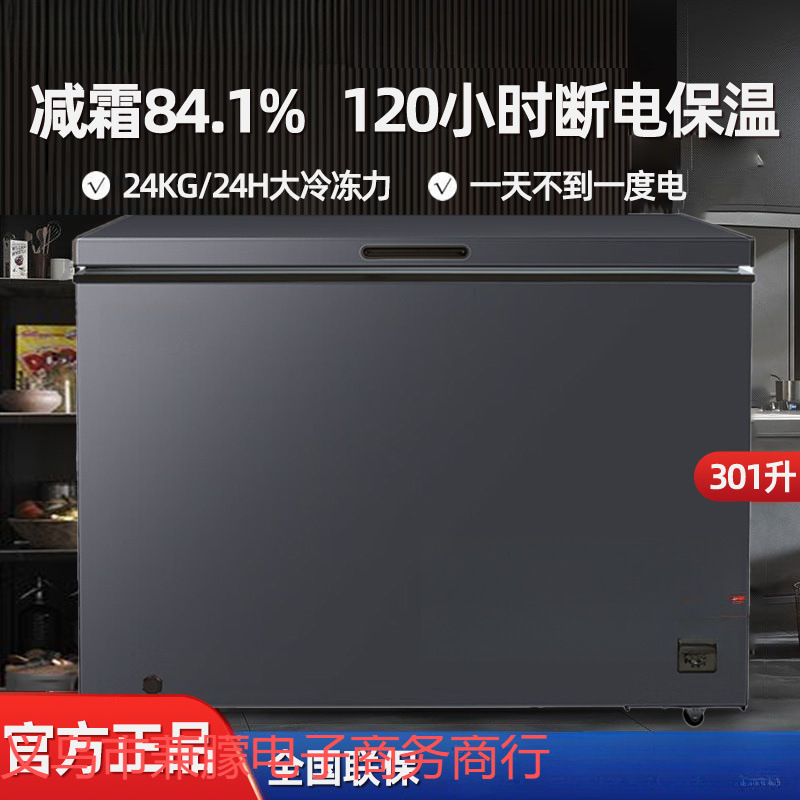 New Model of Freezer for Household Refrigeration and Freezing Conversion, Large Capacity, Energy-Saving and Power-Saving Horizontal Top-Opening Freezer to Reduce Frost