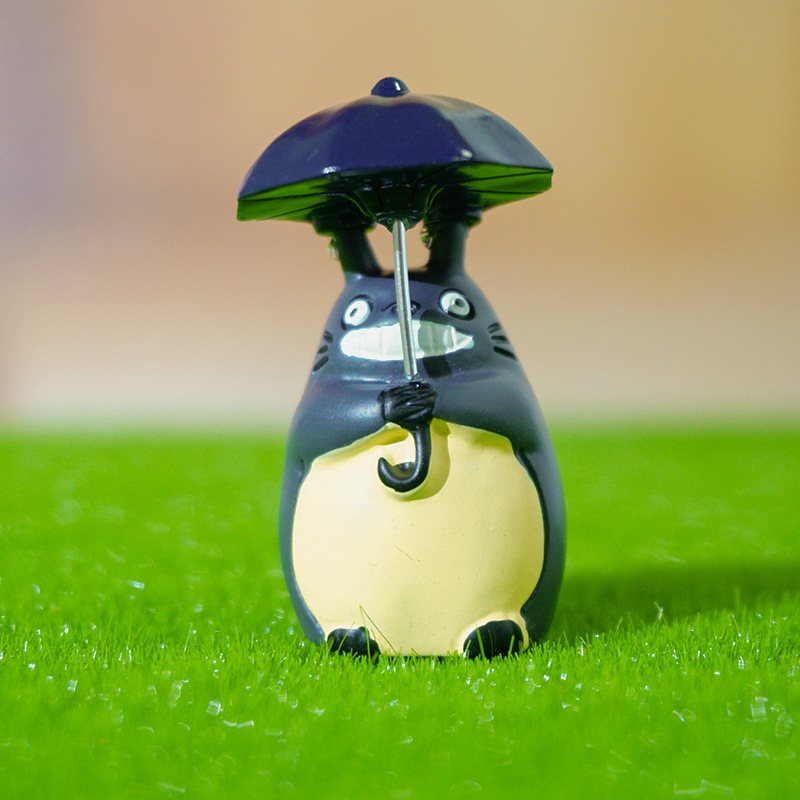 Decoración de micro paisaje de musgo, paraguas, gatito, tocón de árbol, plantas suculentas de bricolaje, decoración, decoración de resina, decoración artesanal