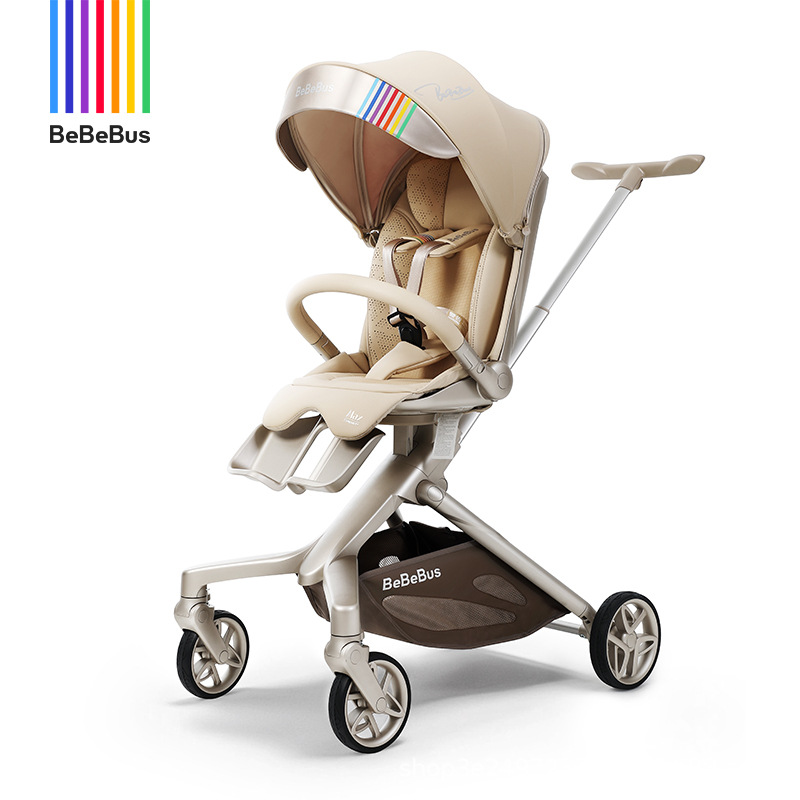 Bebebus Baby Walking Artifact Max Lightweight Foldableable Sit-Down High-View Two-Way Baby Stroller