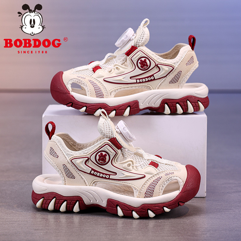 Babudou zapatos para niños sandalias Baotou para niñas 2025 verano nuevo estilo niña antideslizante zapatos deportivos de playa transpirables para niños