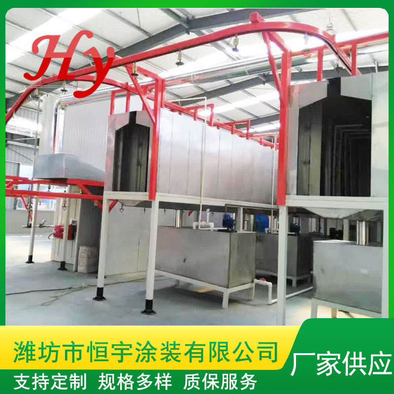 供应风机叶轮喷涂设备生产线设备 恒宇生产销售喷粉设备