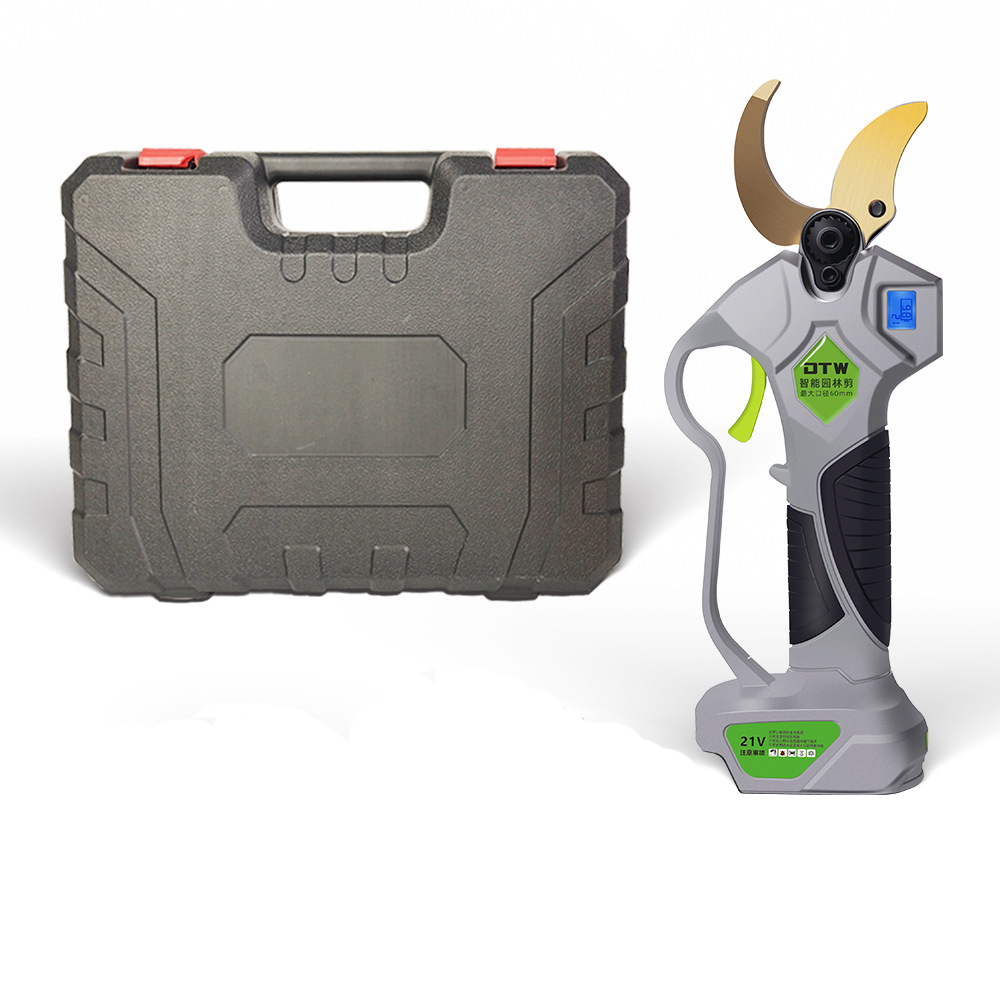 Tijeras de podar eléctricas sin escobillas tijeras de jardín de árboles frutales de litio eléctricas se centran en las ramas de frutas directas de fábrica al por mayor