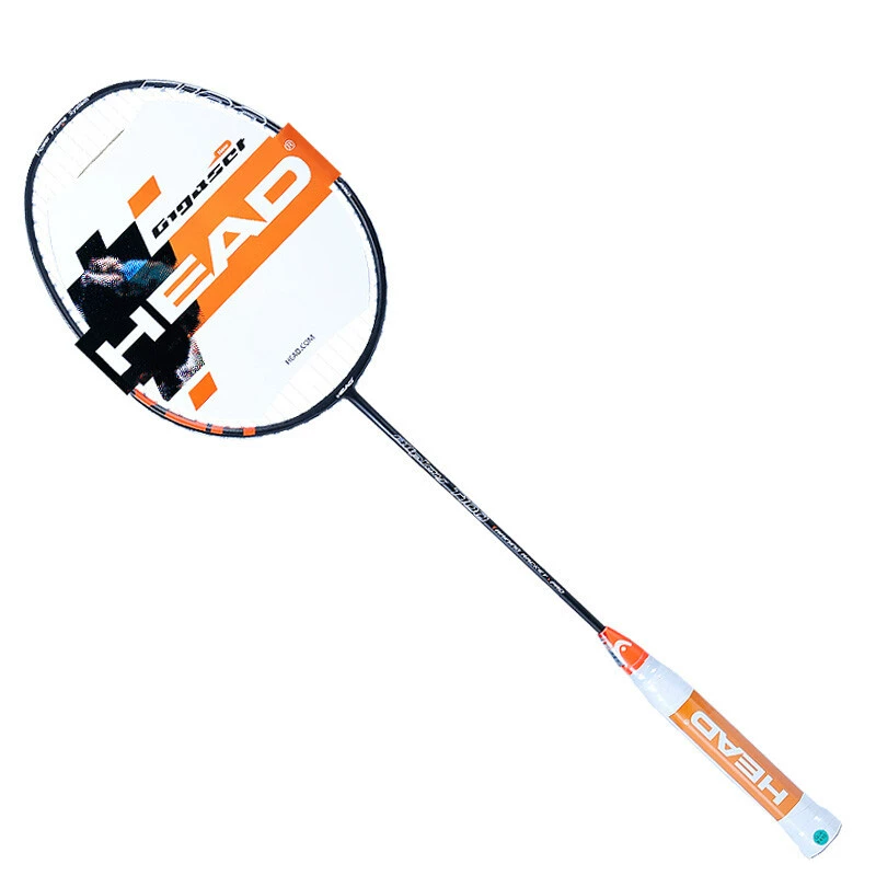 HEAD 羽毛球拍 全碳 中杆 训练 竞赛 羽毛球拍 T100 黑黄