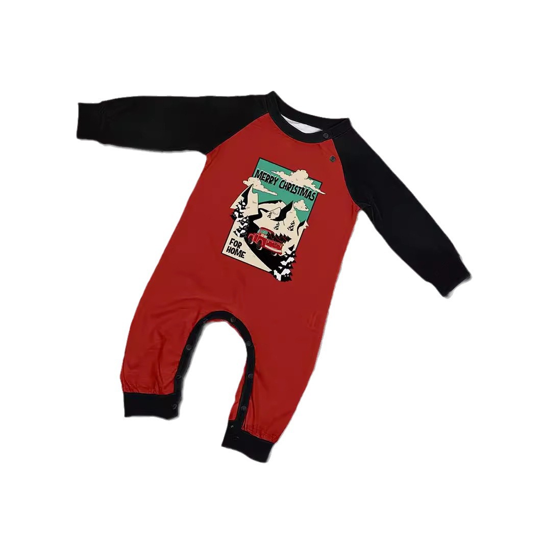 Weihnachtsbaum Auto Plaid Weihnachten Familie Druck Hause Kleidung Pyjamas_voghion.com