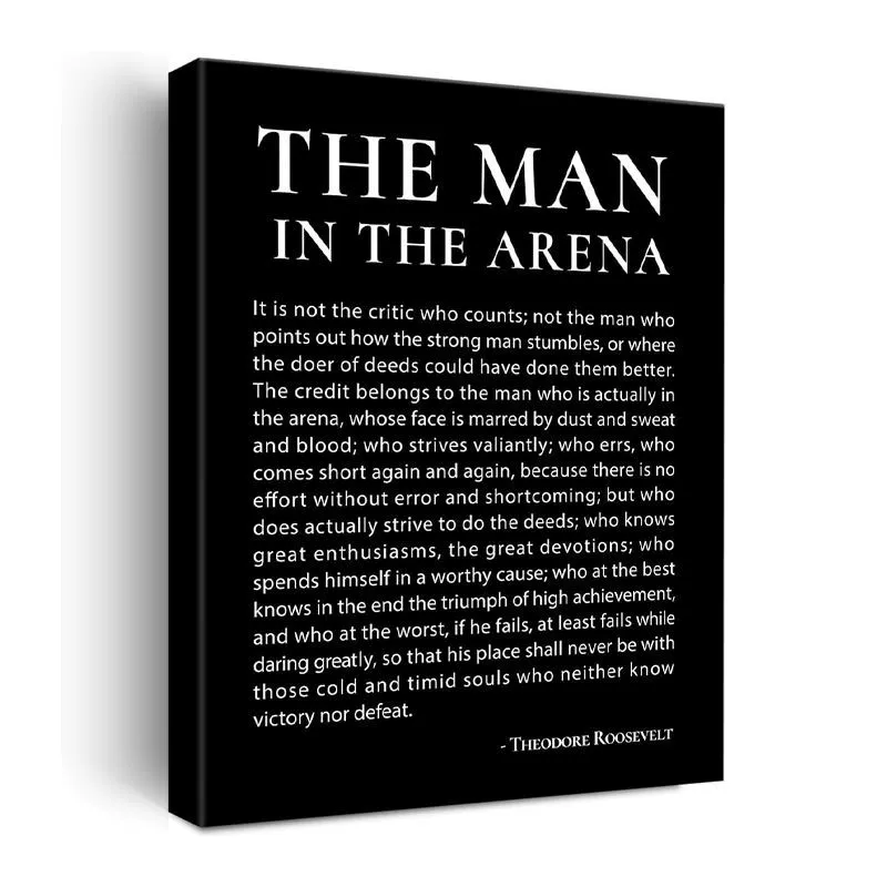 Человек в офисе Amazon Arena висящая картина на холсте аэрозольной краской без рамы вдохновляющая для учебы декор картины