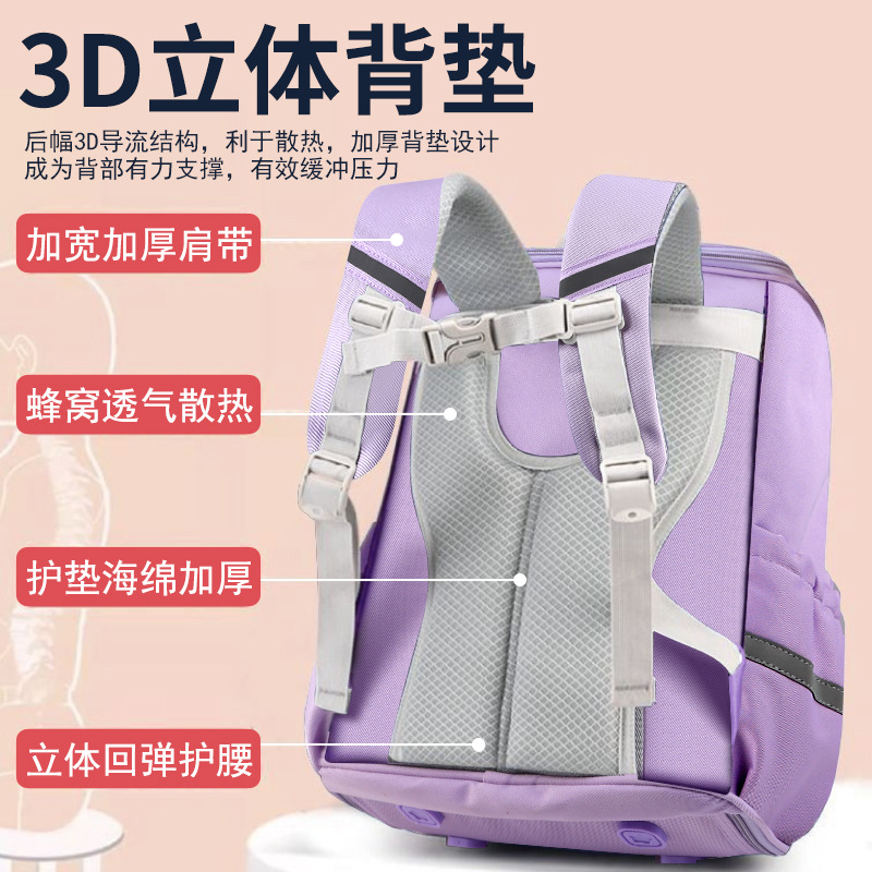 Bigmouth 2026 nueva mochila 3D estereoscópica ultra ligera de la espalda de tercer a sexto grado mochila de gran capacidad