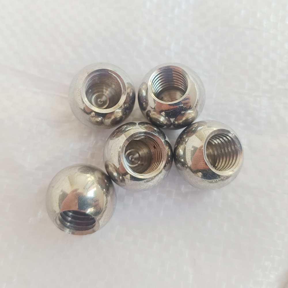 钻孔钢珠 M3 M4 M5芽 可做各种规格螺纹钢珠 源头工厂 精密制作