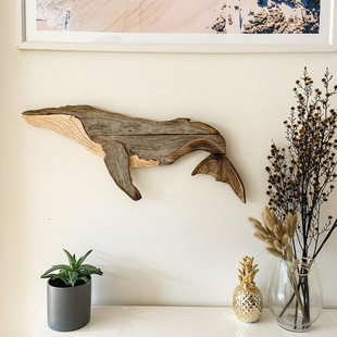 Marine element whale decoration����Ԫ���L�~�ڒ�ҾӠ��b�Ʒ