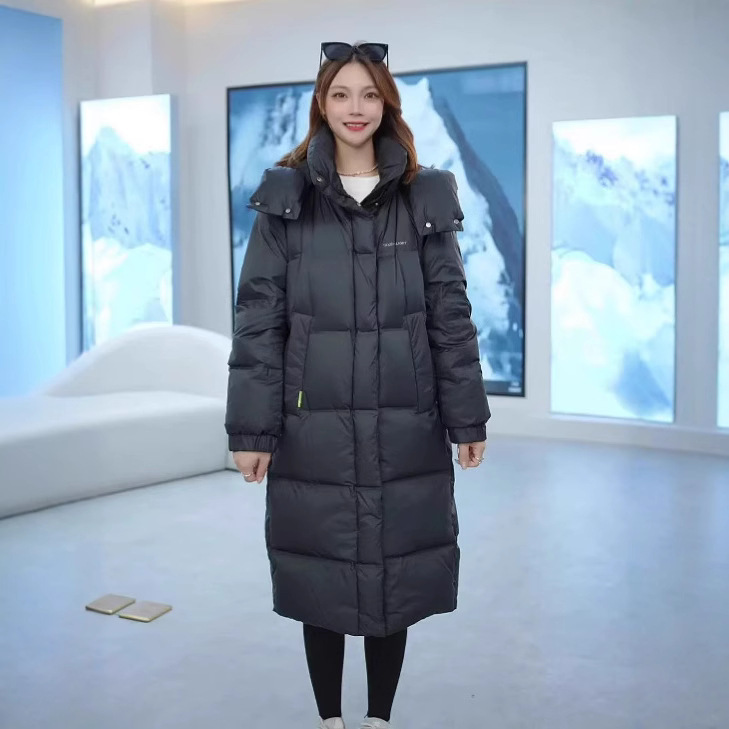 New National Standard 90 White Duck down Long down Jacket 2025 Winter New Ultra-Light down Jacket Versatile Warm Long Sleeve