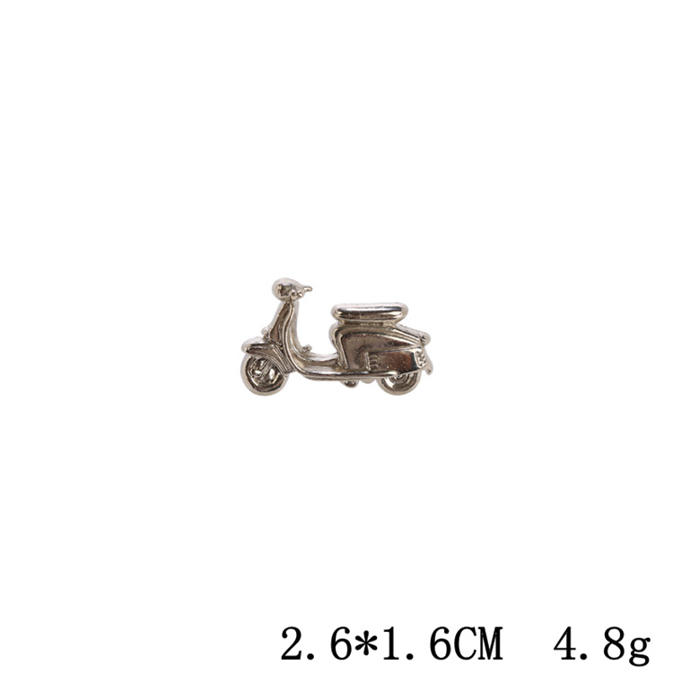 Personalizada ins vintage metal motor de avión broche hombres traje camisa collar esquina pin hebilla pequeña joyería