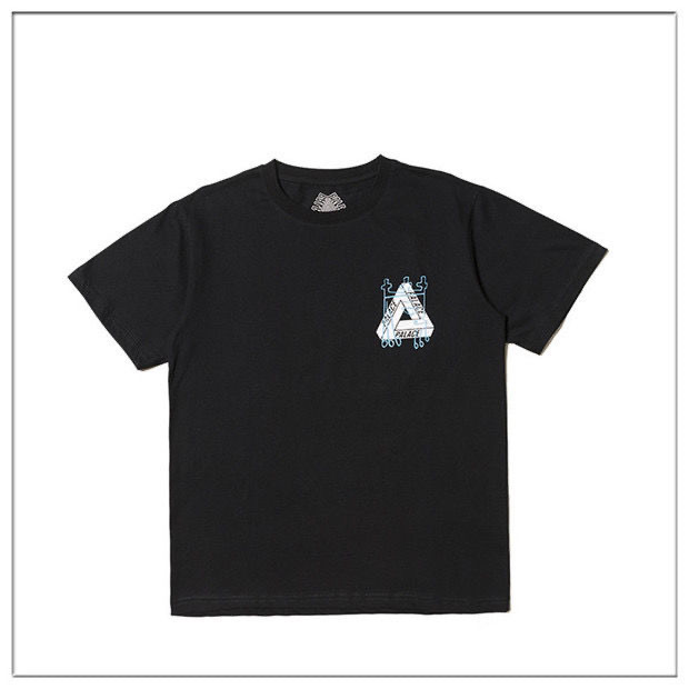欧米の潮牌palace三角形双紗プリント高品質男女カジュアル半袖tシャツ|undefined