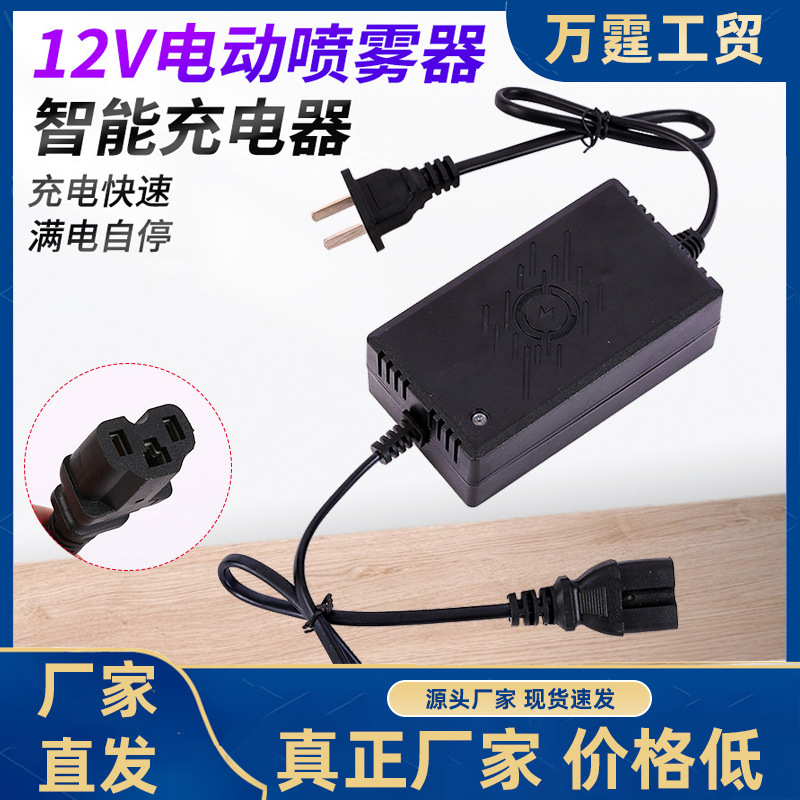 厂家供应12V锂电智能充电器电源适配器大功率电器铅酸电池充电器