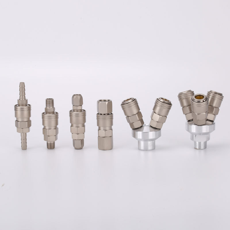 空気圧プラスチック鋼亜光c式セルフロック高速継手エアガン風管エアポンプ分路エアコンプレッサ二三方